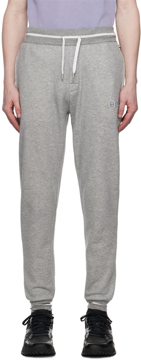 Boss Gray Drawstring Sweatpants Boss