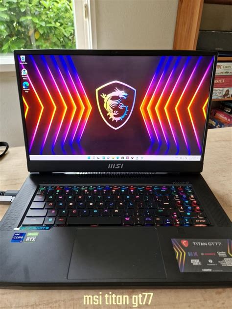 Msi Titan Gt77 Uhd 120hz Gaming Laptop Intel Core I9 12900hx Rtx 3080