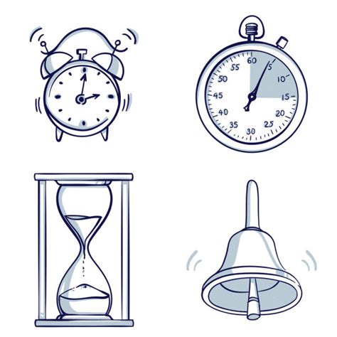 Set Of Clocks And Watches Stock Vector Image By Czaroot