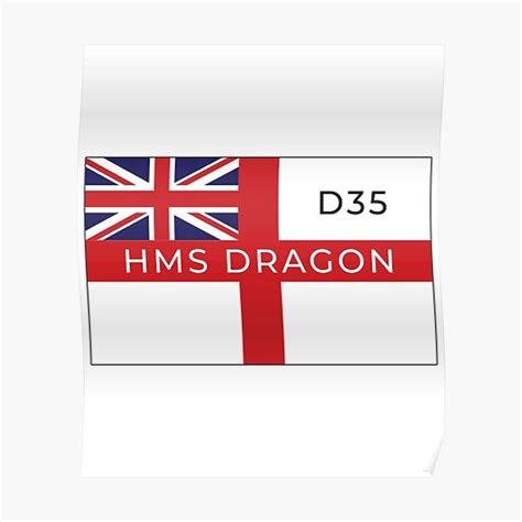 Hms Dragon On British White Ensign D British Navy Type