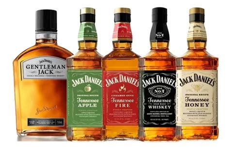 Pack 5x Whisky Jack Daniels Variedades Gentleman 750cc Cuotas Sin