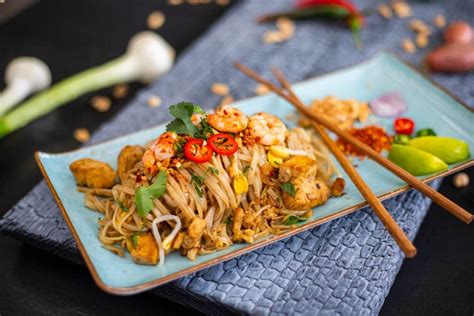 Thailändisches Pad Thai aus dem Wok