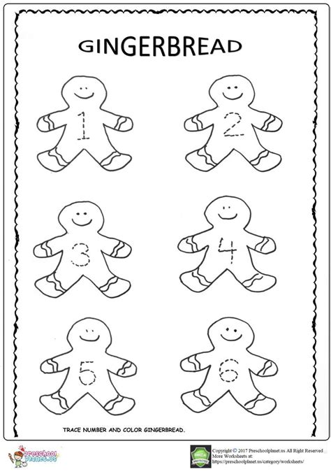 Gingerbread Man Worksheet The Cake Boutique