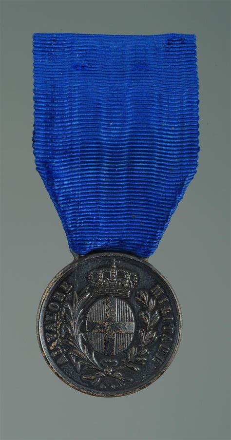 MÉDAILLE DE LA VALEUR MILITAIRE SARDE DU SERGENT CHAMBARD DU 2ème