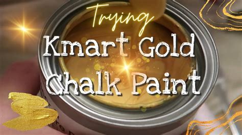 Transforming Furniture With Kmart Gold Chalk Paint DIY Putting Kmart