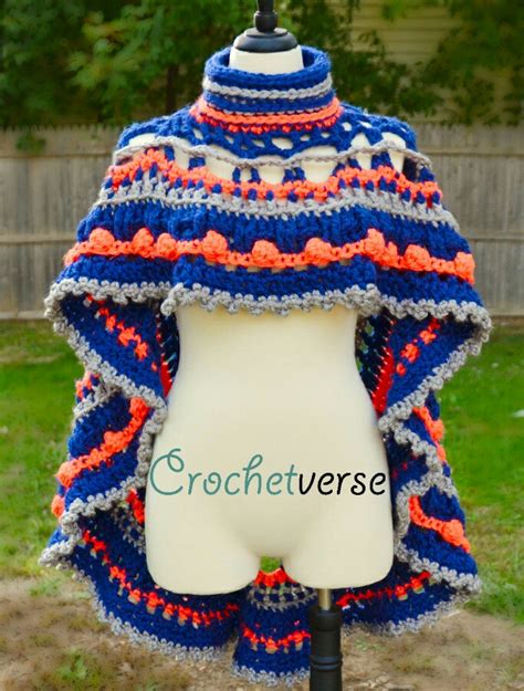 Mandala Crochet Poncho Pattern Thick And Quick Crochetverse