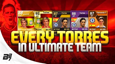 EVERY FERNANDO TORRES CARD ON FIFA ULTIMATE TEAM YouTube