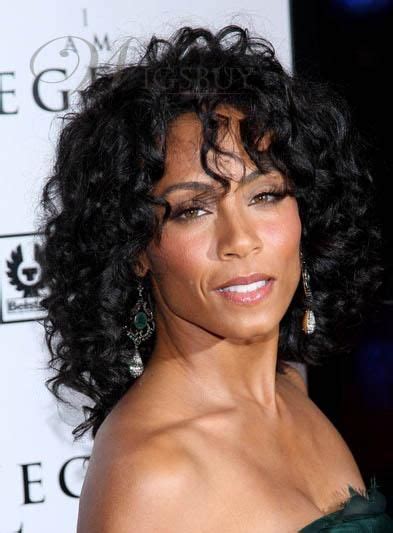 Divine Jada Pinkett Smith Curly Hairstyle Hairstyles For Formal Events