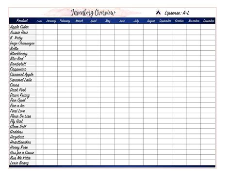 inventory product list  cassie heinz issuu