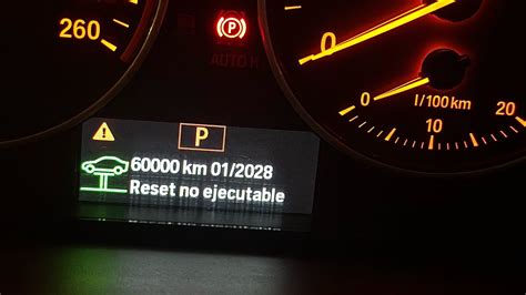 Resetear manualmente el testigo de revisión de 60 000km BMW X3 2016