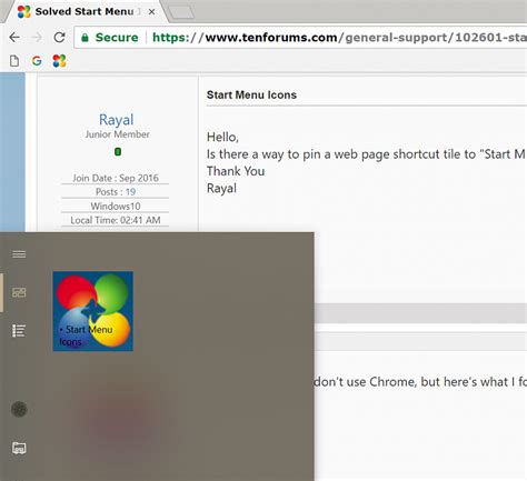 Start Menu Icons Solved - Page 2 - Windows 10 Forums