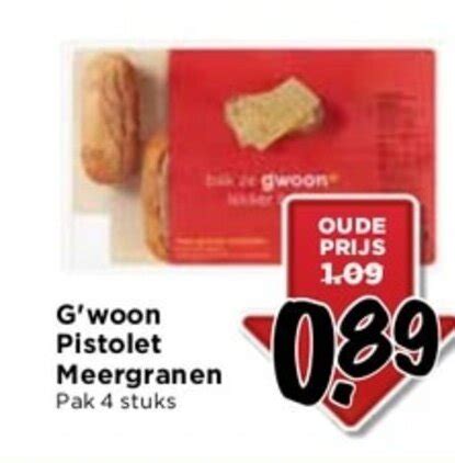 G Woon Pistolet Meergranen Pak 4 Stuks Aanbieding Bij Vomar Voordeelmarkt