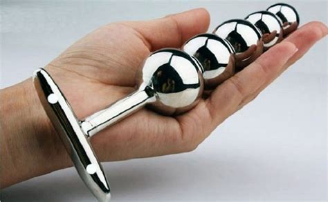 Metal Anal Beads Sq Chastitygo