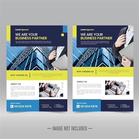 Premium Vector Corporate Poster Flyer Design Template