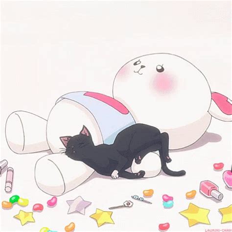 Anime Cat GIF - Anime Cat Sleep - Discover & Share GIFs | Anime cat ...