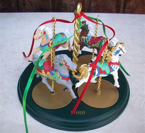 Hallmark Collection Carousel Horses Ornaments by nenafayesattic