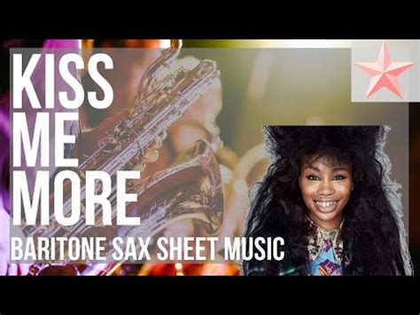 SUPER EASY Baritone Sax Sheet Music How To Play Kiss Me More By Doja