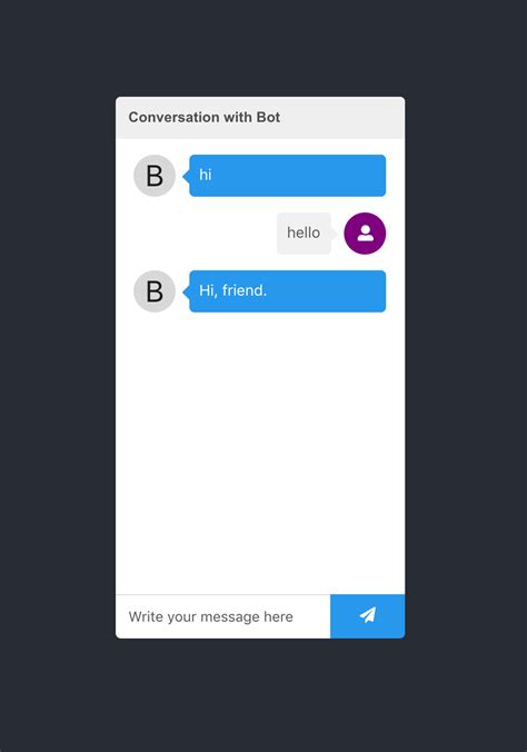 React Chatbot Template