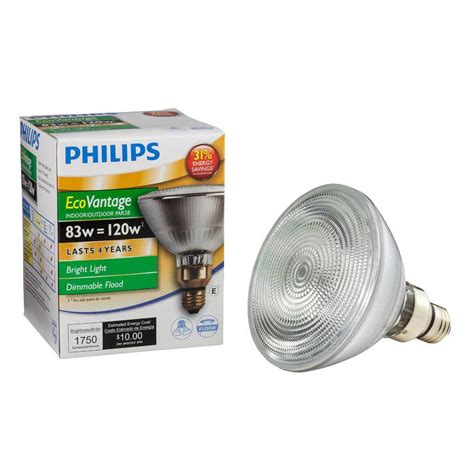 Philips 120W Equivalent Halogen PAR38 Dimmable Indoor Outdoor Long Life