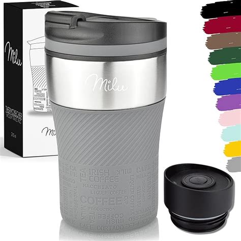 Milu Thermobecher Isolierbecher Kaffeebecher To Go Ml