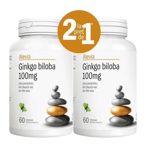 Alevia Pachet GINKGO BILOBA 100 MG X 60 60 Comp YARBA