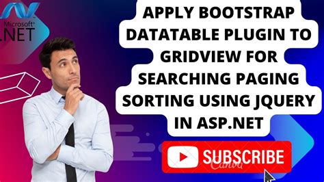 Apply Bootstrap DataTable Plugin To GridView For Searching Paging