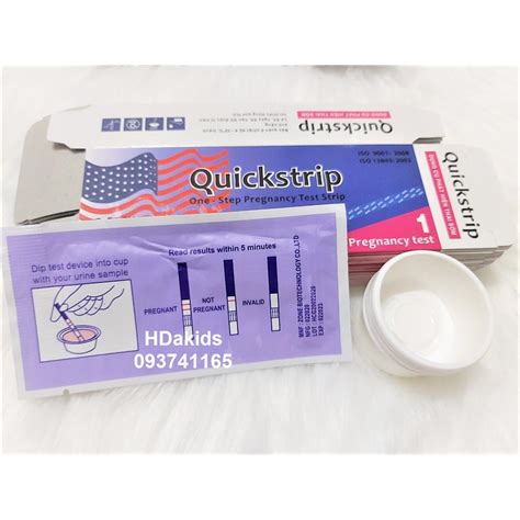 Que Thử Thai Quickstrip Lá Cờ Bịch 100 Que chính hãng 189 000đ