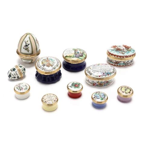 Eleven Halcyon Days Enamel Boxes (Lot 403 - The Holiday Estate ...