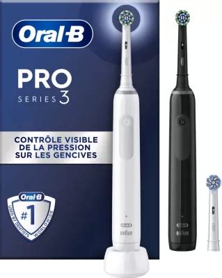 Brosse Dents Lectrique Oral B Pro Duo Noire Et Blanche