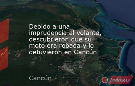 Debido A Una Imprudencia Al Volante Descubrieron Que Su Moto Era