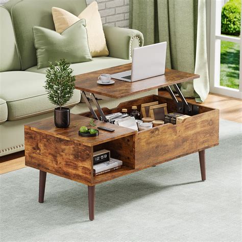 Olixis Modern Coffee Table Wooden Furniture With Lifting Tabletop