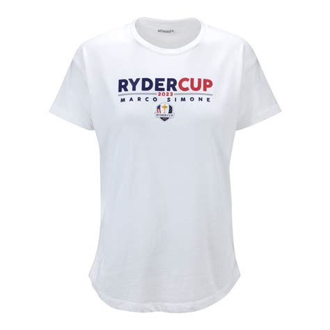 Ahead 2023 Ryder Cup Women's Aurora T-Shirt in White - US Ryder Cup