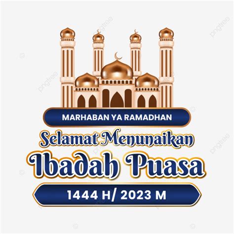 Marhaban Ya Ramadhan Happy Fasting H Lettering Text Vector