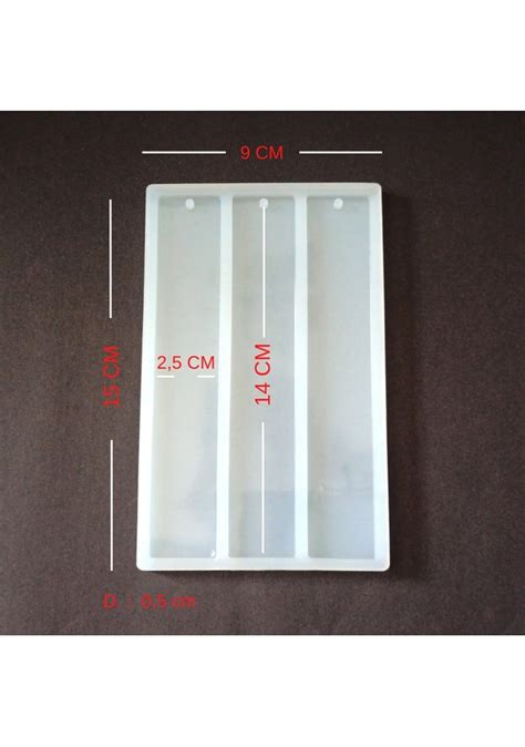 Epoksi Reçine Silikon Kalıp Dik Köşeli Kitap Ayracı Üçlü 1 Kalite