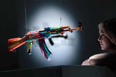 artists turn weapons  art