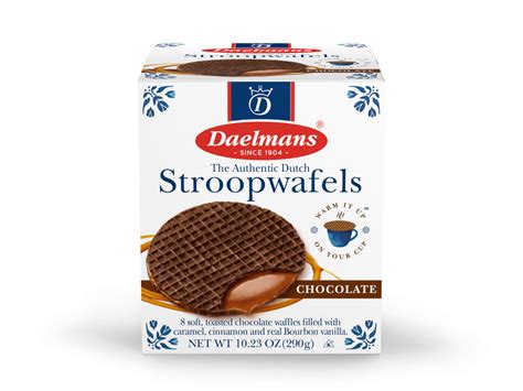 Daelmans Jumbo Chocolate Stroopwafels in Cube Box