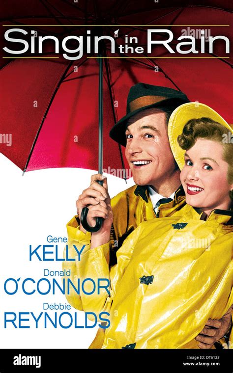 Gene Kelly And Debbie Reynolds Poster Singin In The Rain 1952 Stock