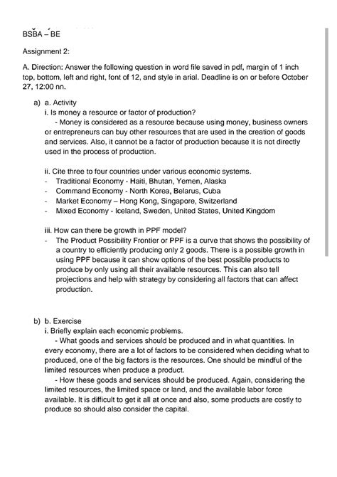 Solution Microeconomics Studypool