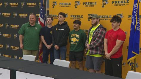 Green Bay Preble High School honors students enlisting in military service