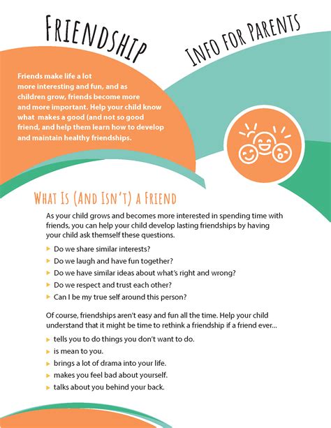 Friendship - Info for Parents – Woodburn Plus