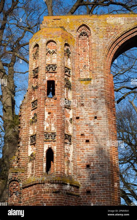 Greifswald Germany 13th Apr 2023 Archways In The Ruins Of The