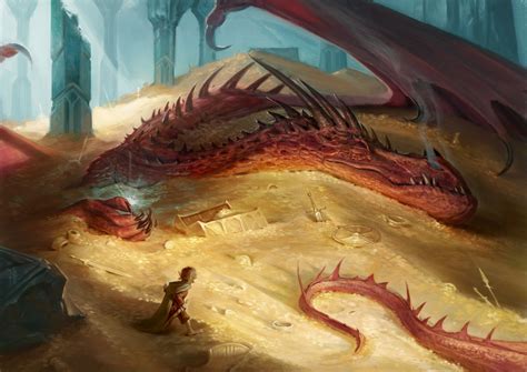 Smaug And Bilbo By Stefano D Angelo R Dragonporn