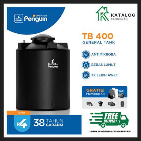 Jual Penguin Tangki Toren Tandon Air TB 400 400 Hitam Kota