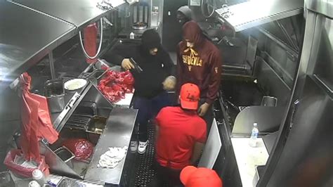 Video Captures Armed Robbery Suspects Holding Up Los Angeles Taco Truck