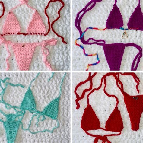 Micro Crochet Bikini Etsy