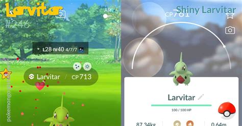 Shiny Larvitar - Pokemon Go