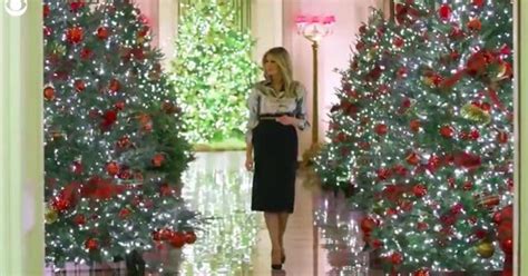 Melania Trump unveils 2020 White House Christmas decorations - CBS News