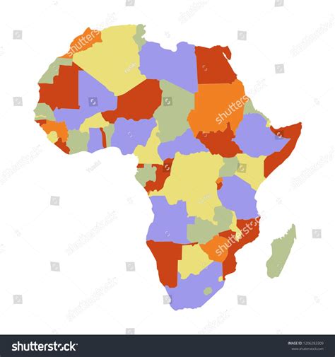 Outline map of Africa. Isolated vector illustration. Africa#map#Outline#illustration Map Outline ...