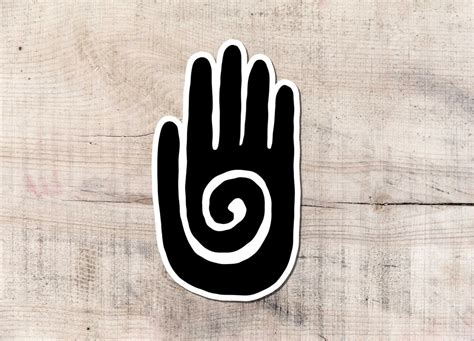 Hopi Hand Sticker Healing Vinyl Sticker Decals Magic Symbol