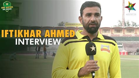 Iftikhar Ahmed Interview Peshawar Vs FATA 1st Semi Final Pakistan